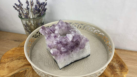 XXL Amethyst Teelichthalter