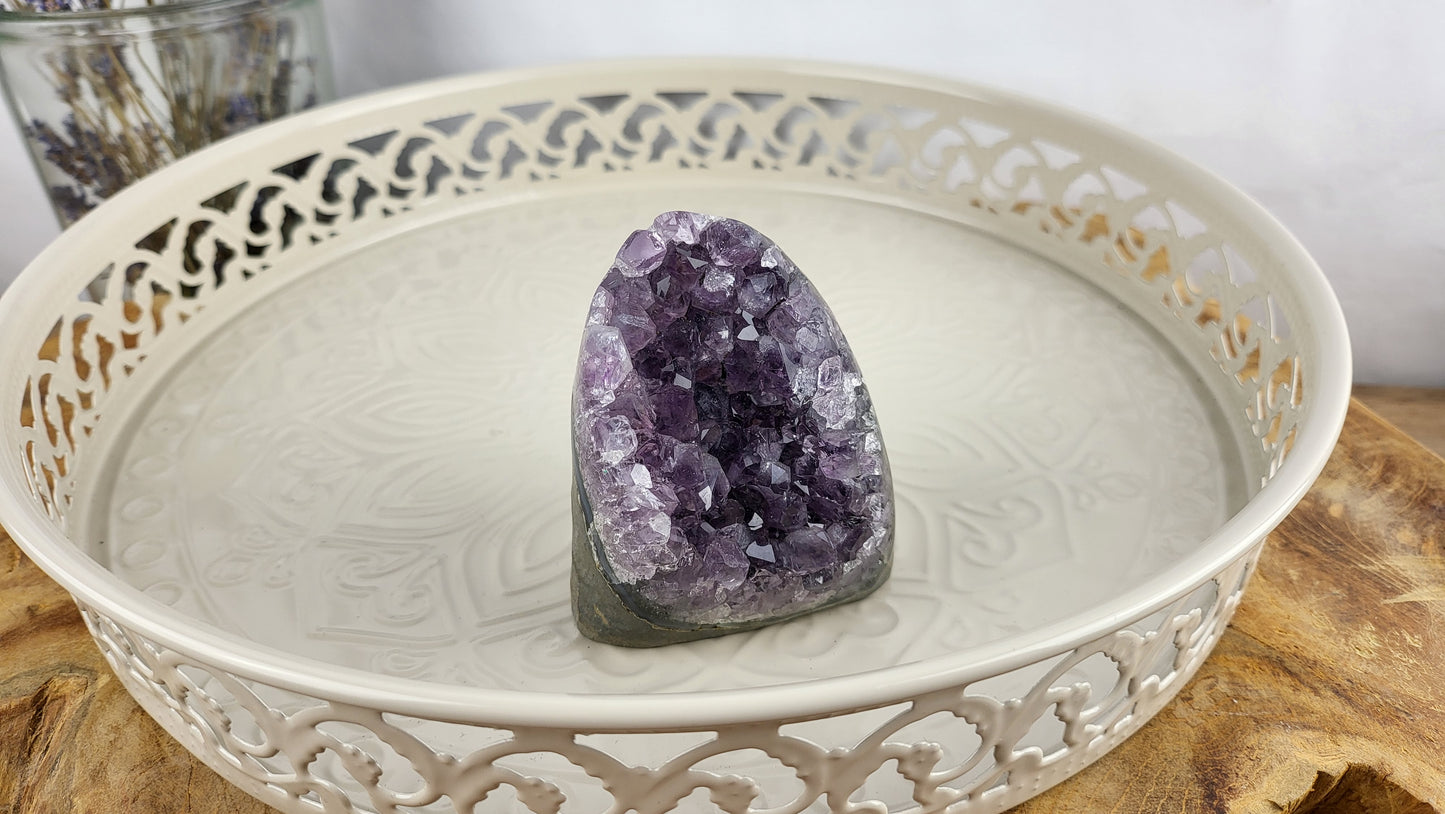 Vollpolierte Mini Amethystdruse, ca. 310g, Uruguay