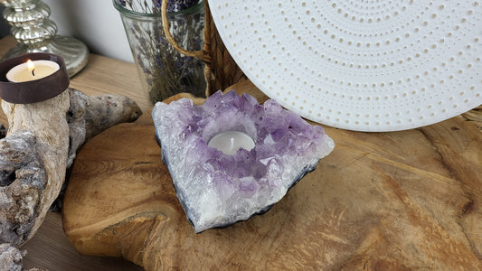 Amethyst Teelichthalter ca. 1,05kg