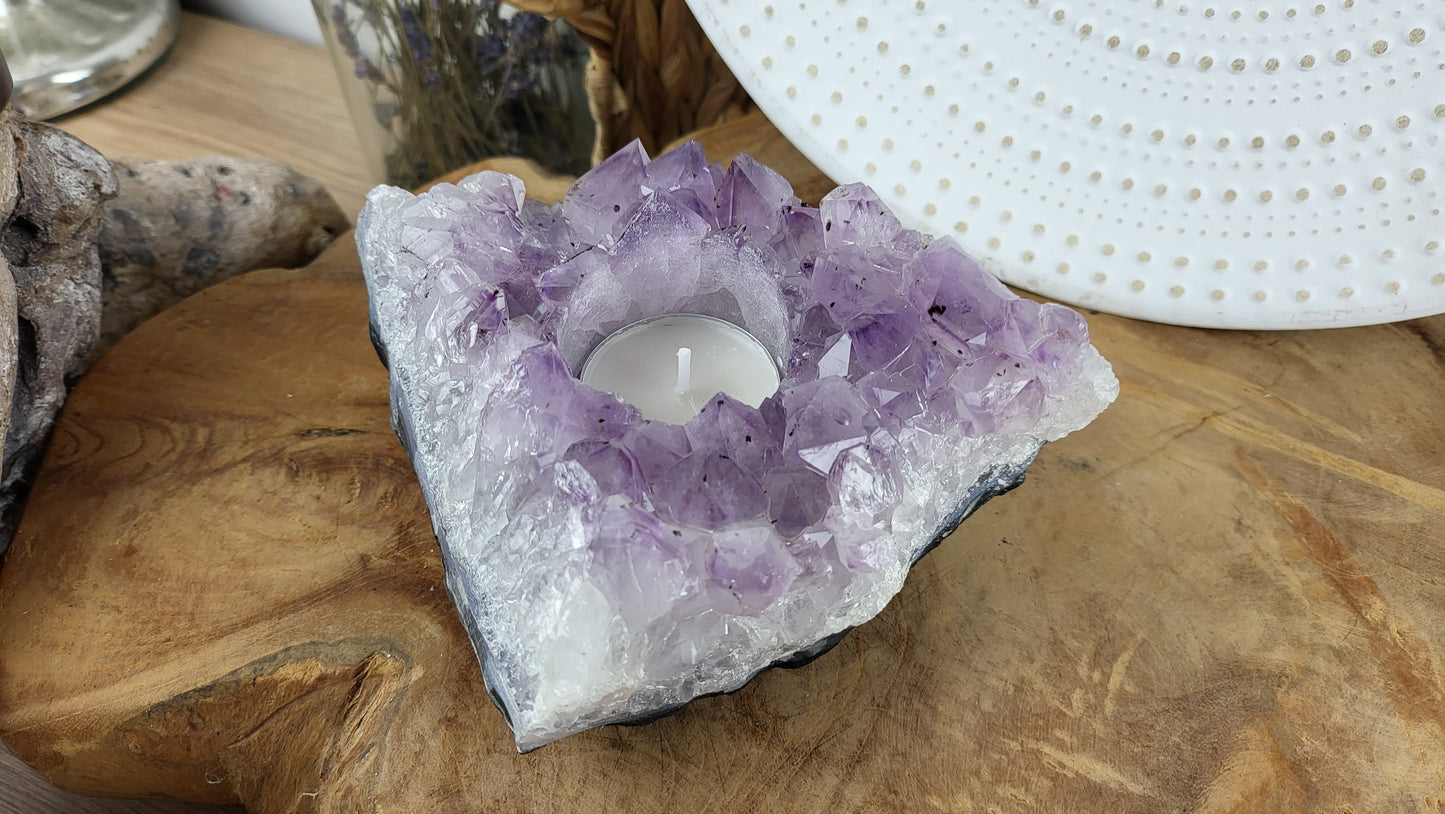 Amethyst Teelichthalter ca. 1,05kg