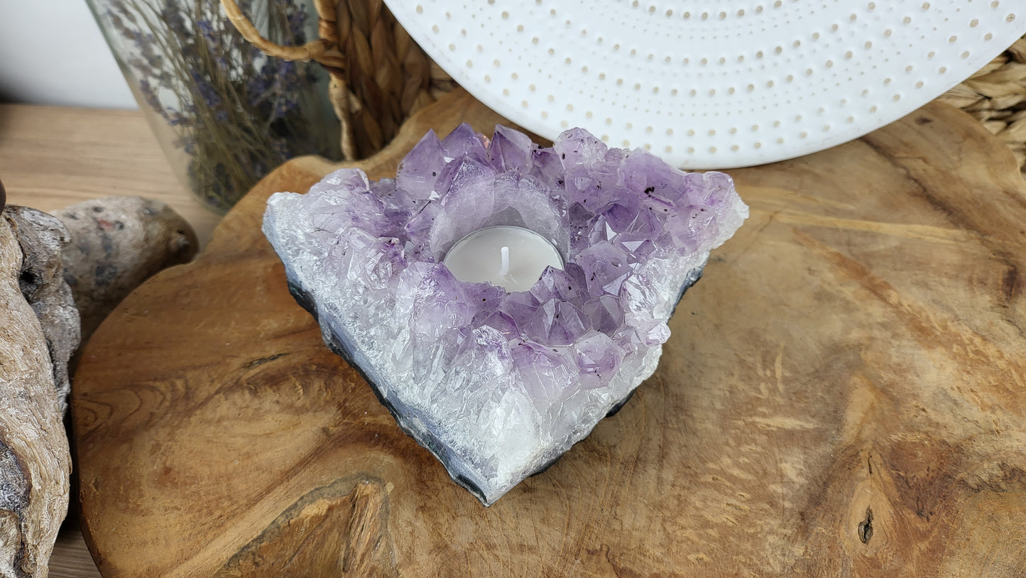 Amethyst Teelichthalter ca. 1,05kg