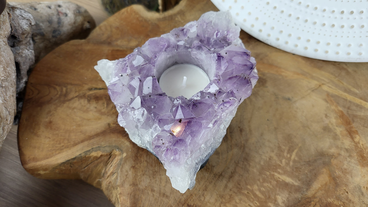 Amethyst Teelichthalter ca. 1,05kg