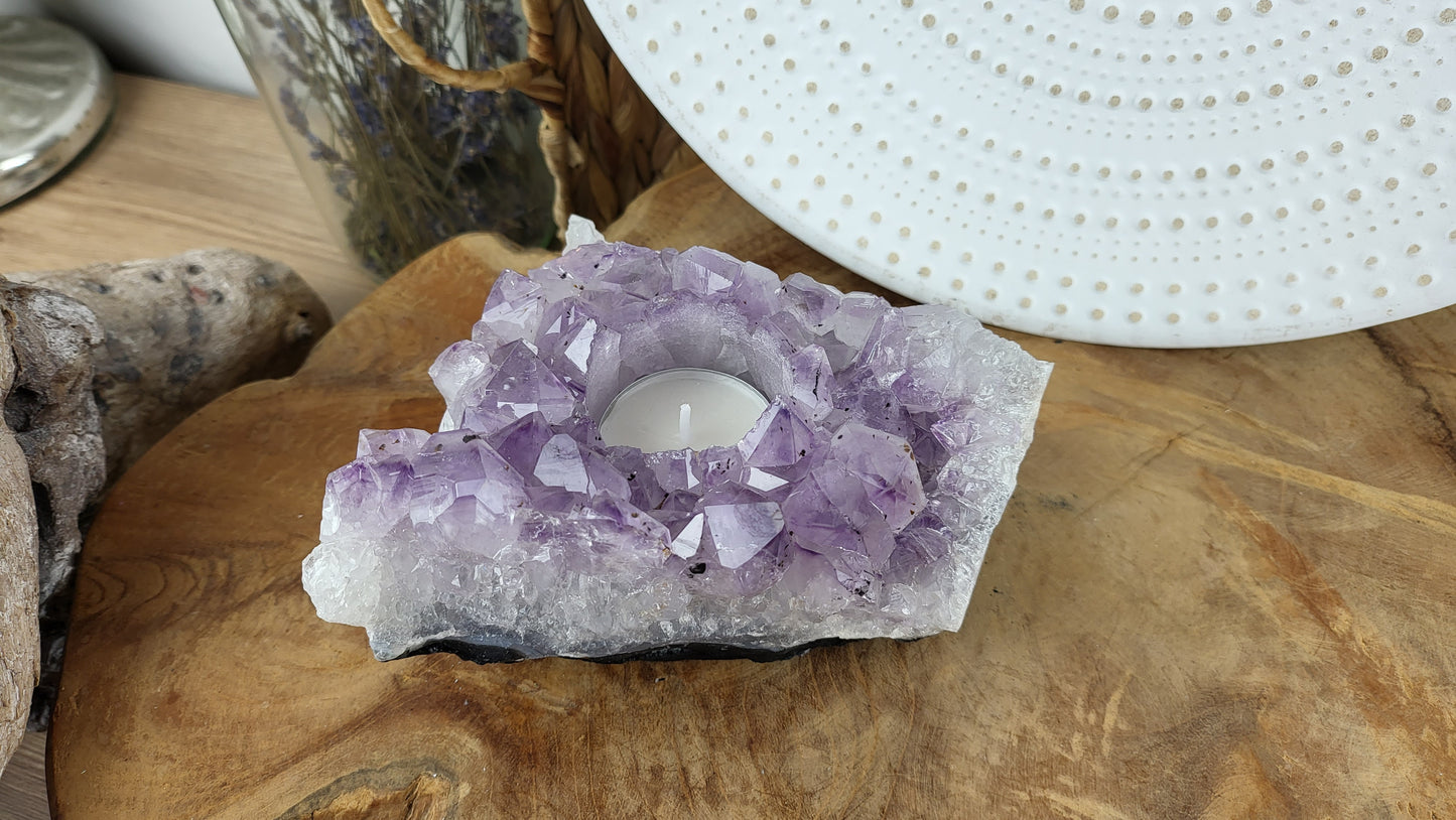 Amethyst Teelichthalter ca. 1,05kg