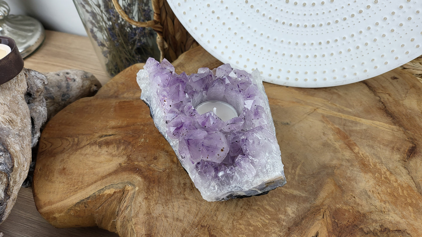 Amethyst Teelichthalter ca. 1,05kg