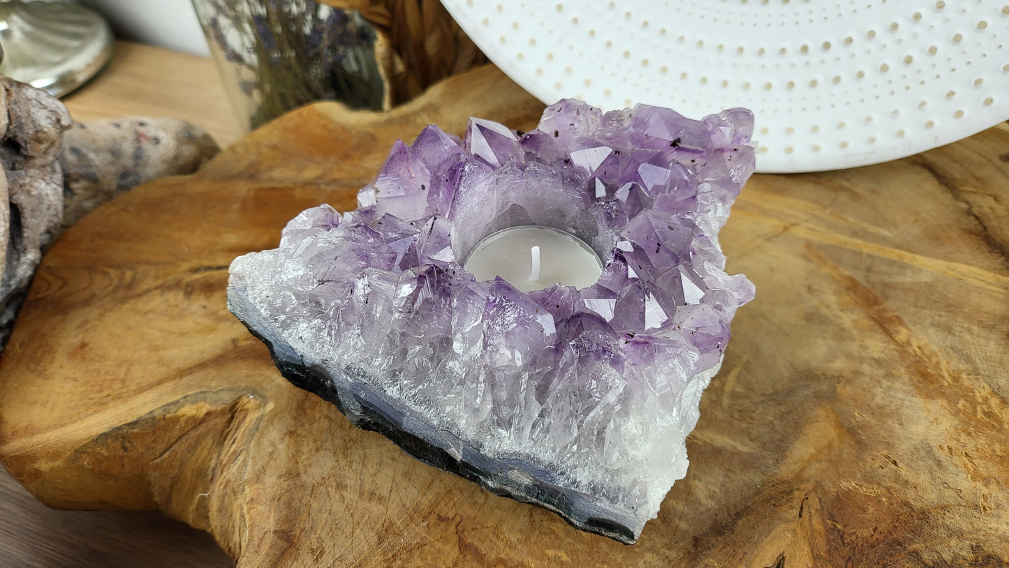 Amethyst Teelichthalter ca. 1,05kg