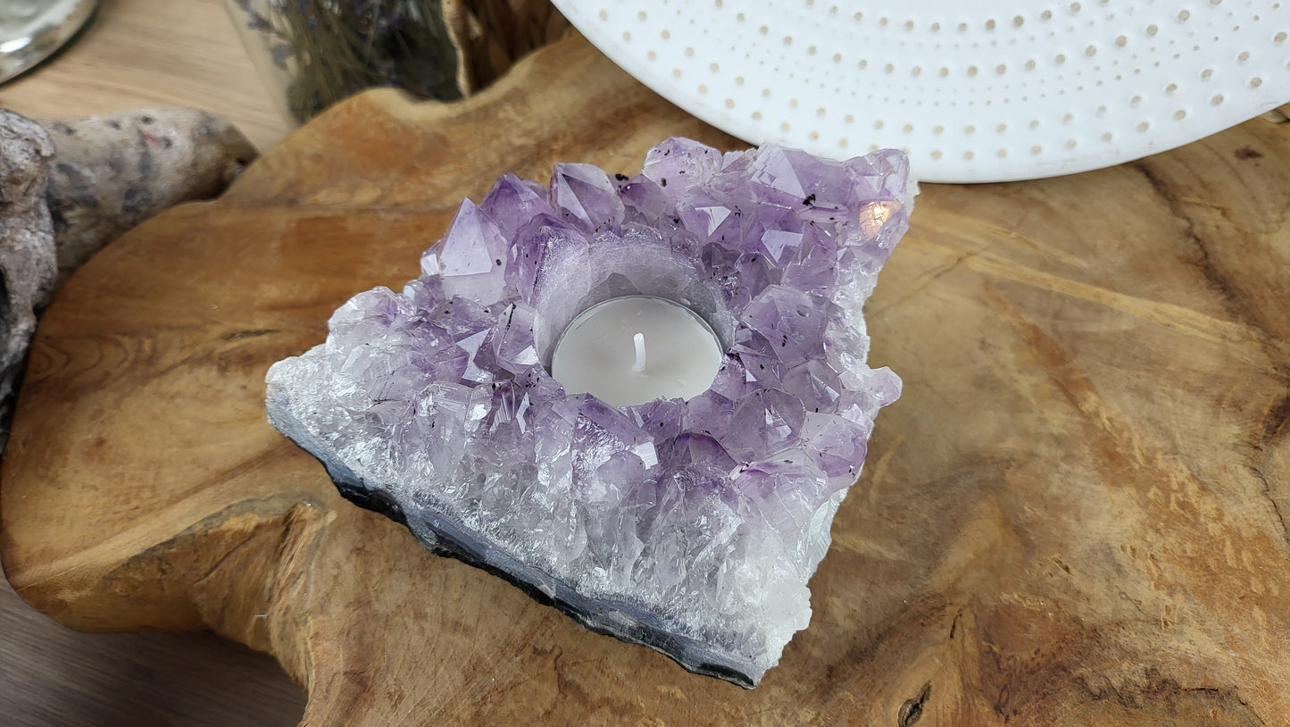 Amethyst Teelichthalter ca. 1,05kg