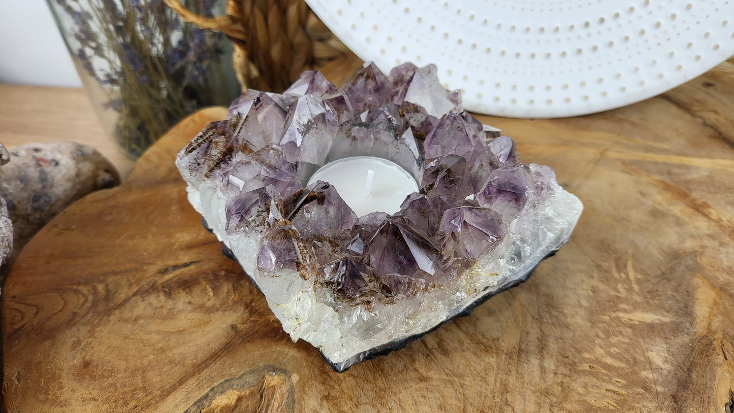 Amethyst Teelichthalter ca. 1,01kg