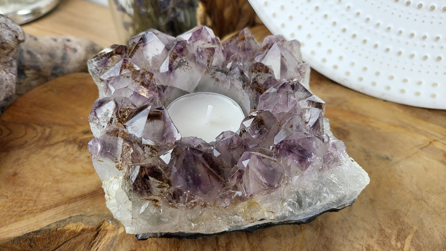 Amethyst Teelichthalter ca. 1,01kg