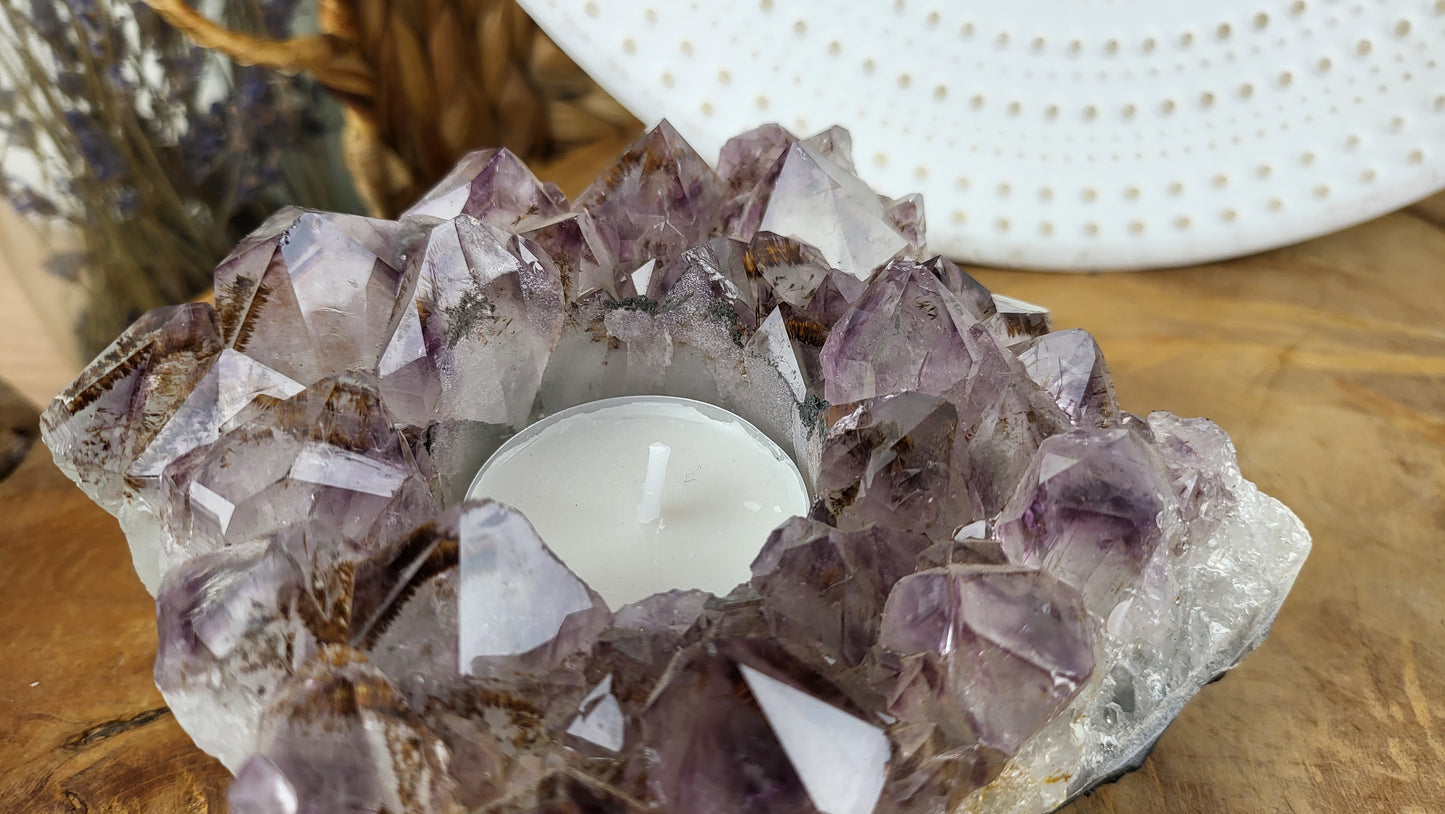 Amethyst Teelichthalter ca. 1,01kg