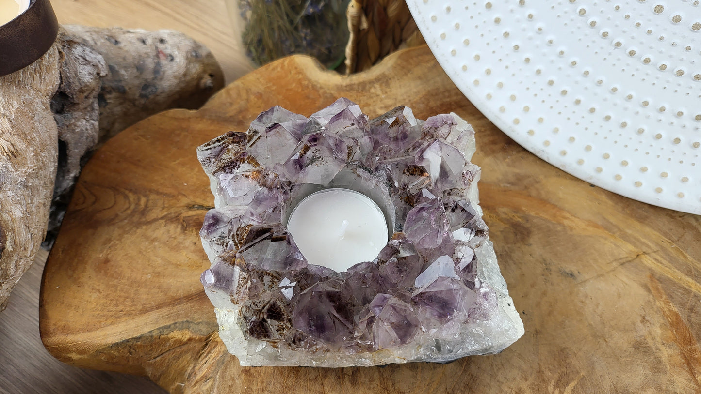 Amethyst Teelichthalter ca. 1,01kg