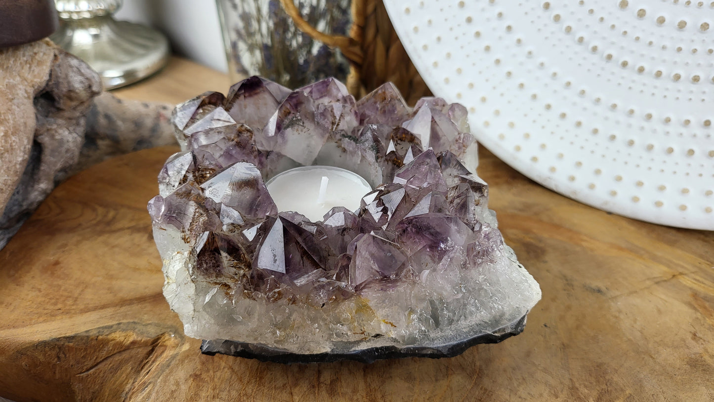 Amethyst Teelichthalter ca. 1,01kg