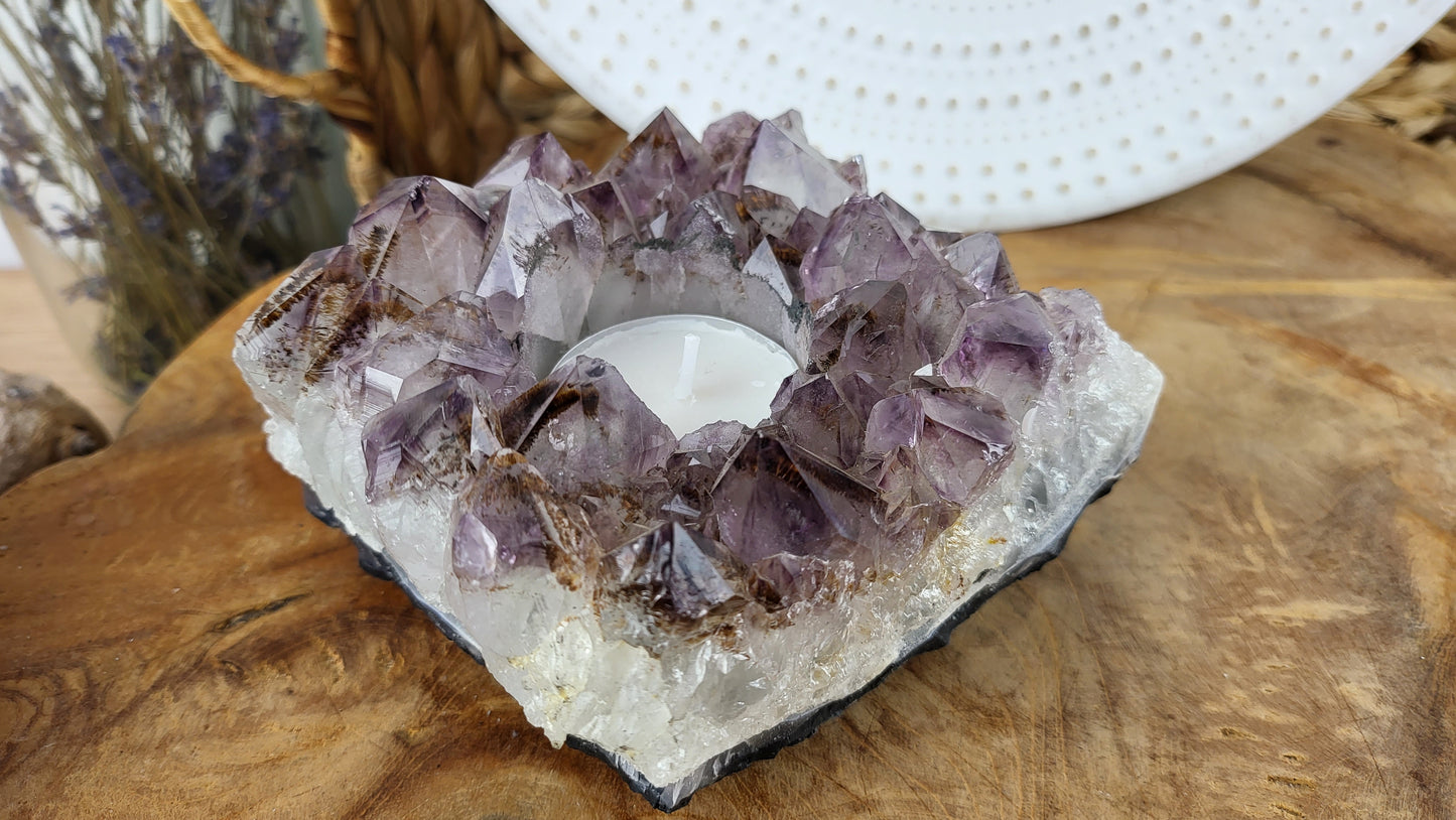 Amethyst Teelichthalter ca. 1,01kg