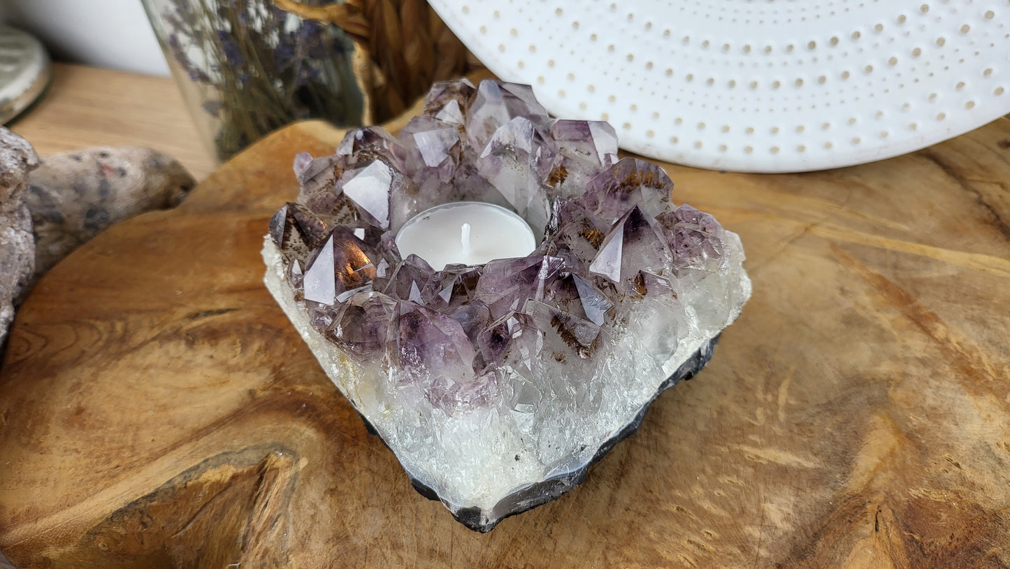 Amethyst Teelichthalter ca. 1,01kg