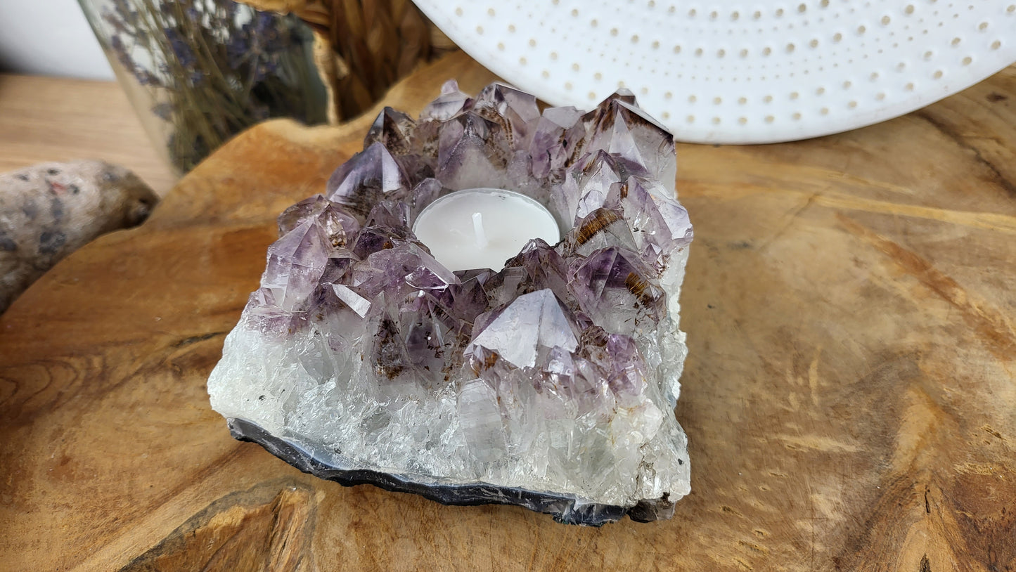 Amethyst Teelichthalter ca. 1,01kg