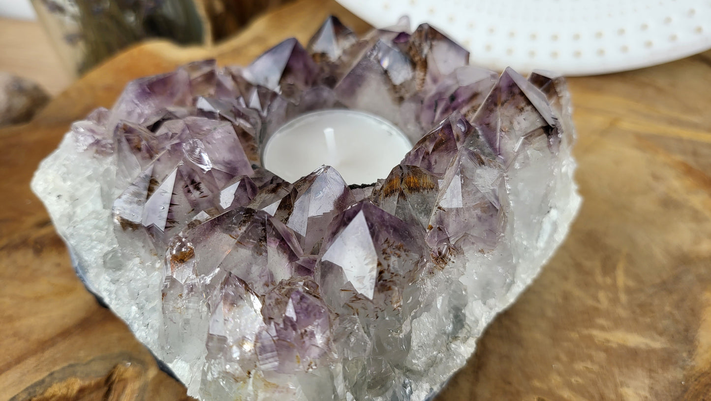 Amethyst Teelichthalter ca. 1,01kg