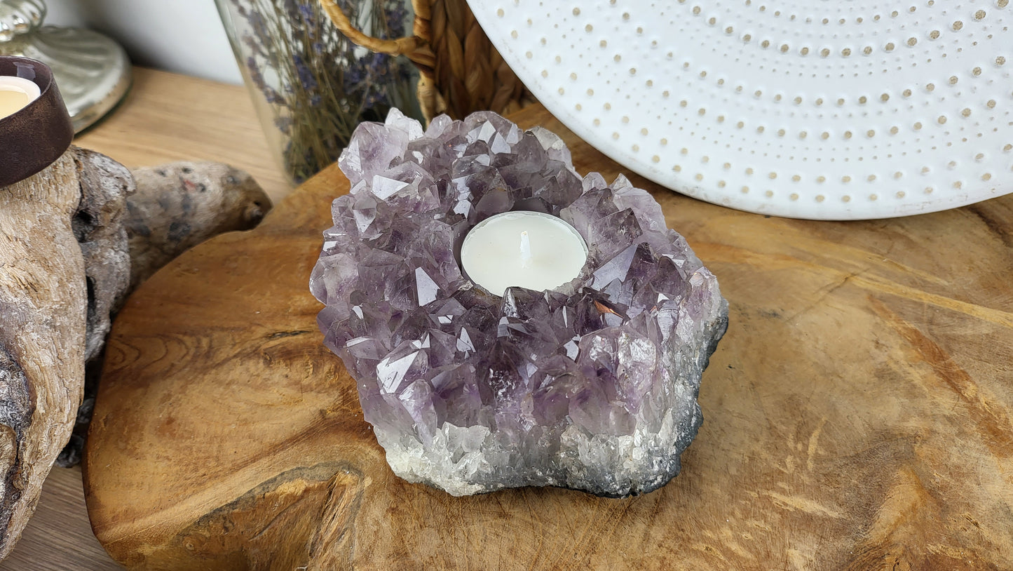 Amethyst Teelichthalter ca. 1,19kg