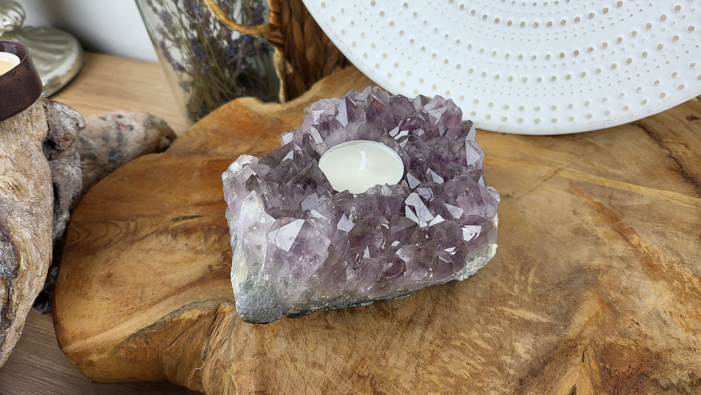 Amethyst Teelichthalter ca. 1,19kg