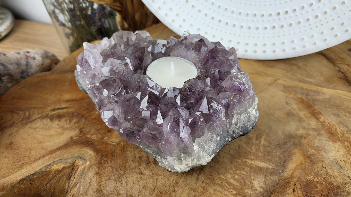 Amethyst Teelichthalter ca. 1,19kg