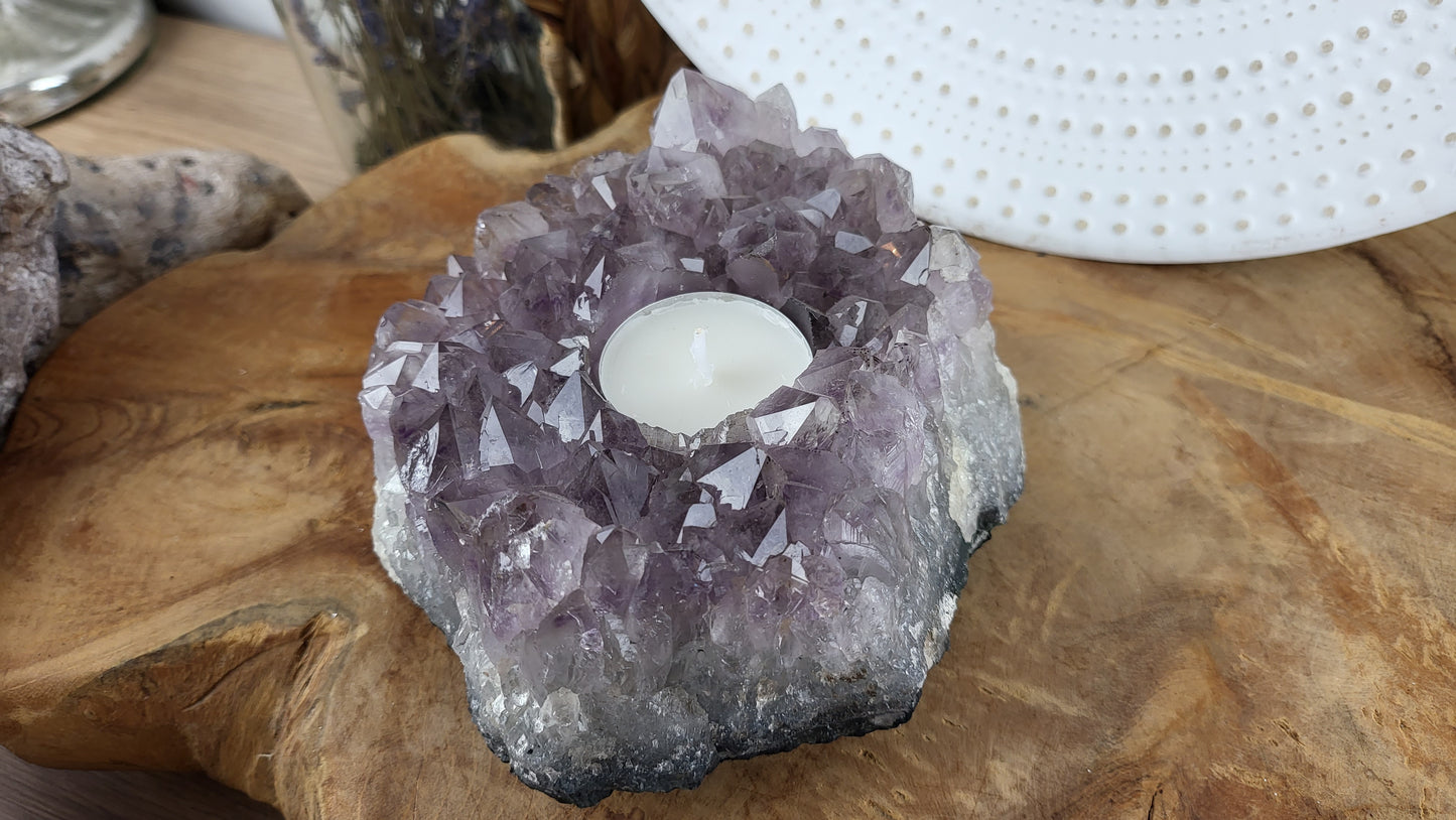 Amethyst Teelichthalter ca. 1,19kg