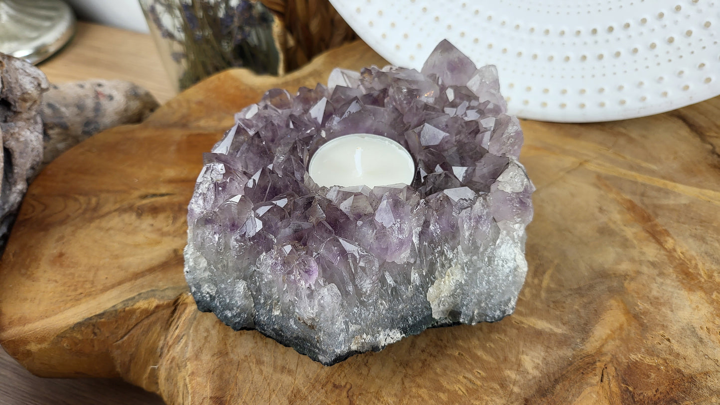 Amethyst Teelichthalter ca. 1,19kg