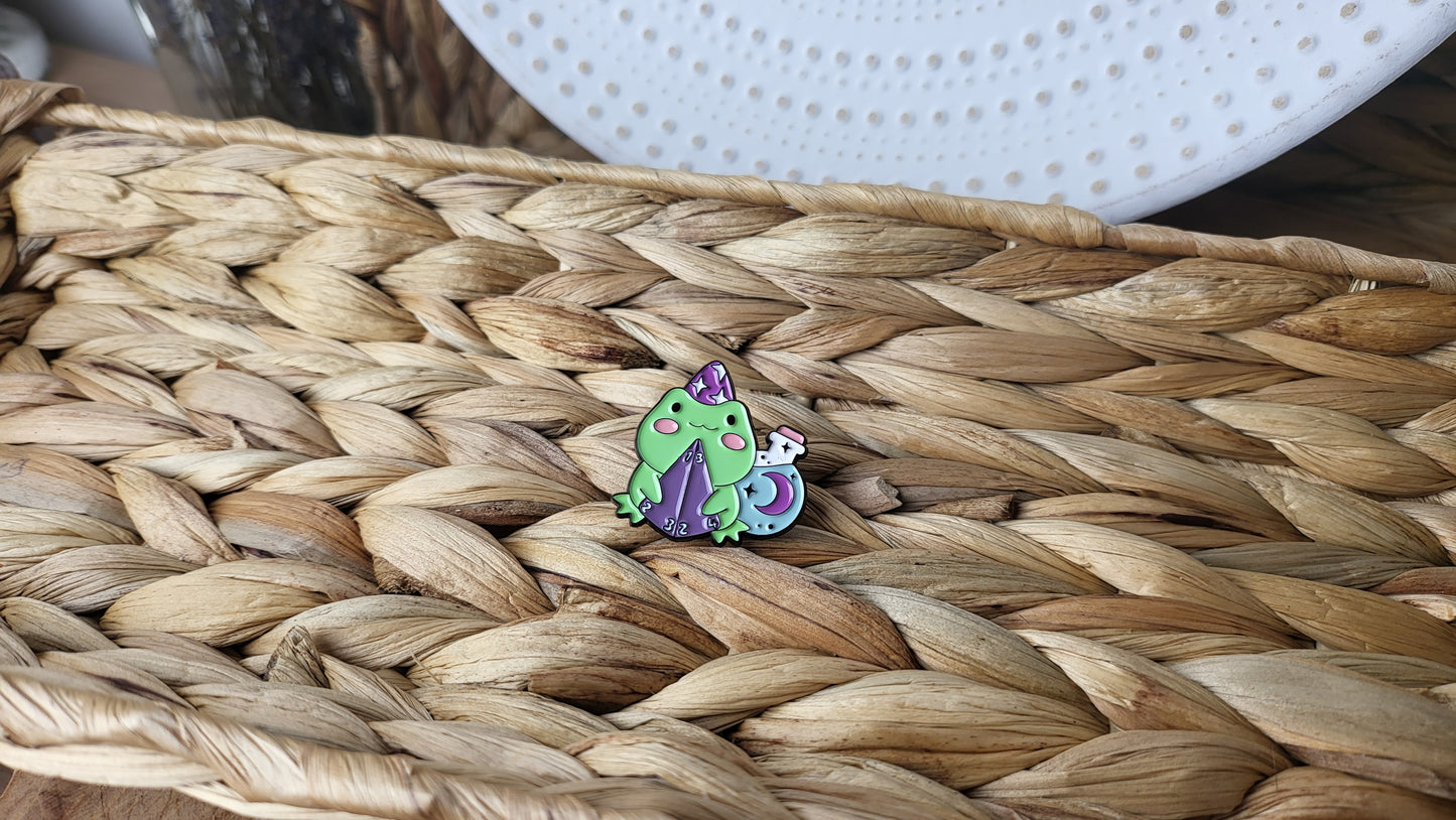 Ansteck- Pin Zauberfrosch  mit Trank