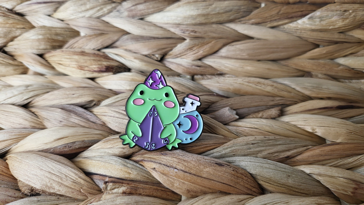 Ansteck- Pin Zauberfrosch  mit Trank