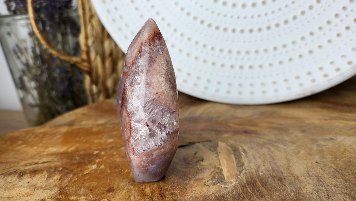 Pinke Amethyst Flamme ca. 120g