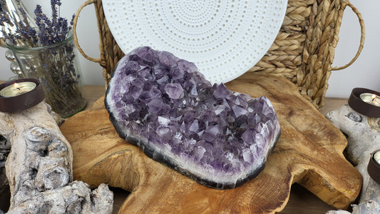 Amethyst Stufe 2,9kg, große Kristallbildung aus Brasilien