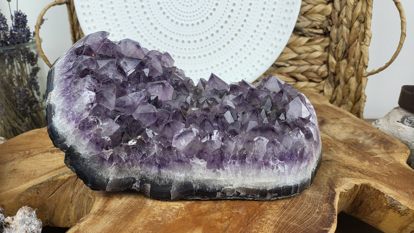 Amethyst Stufe 2,9kg, große Kristallbildung aus Brasilien