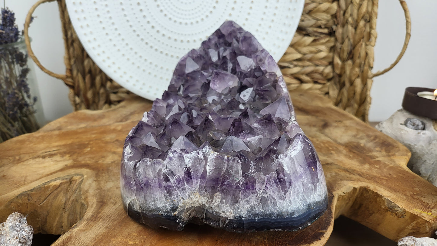 Amethyst Stufe 2,9kg, große Kristallbildung aus Brasilien