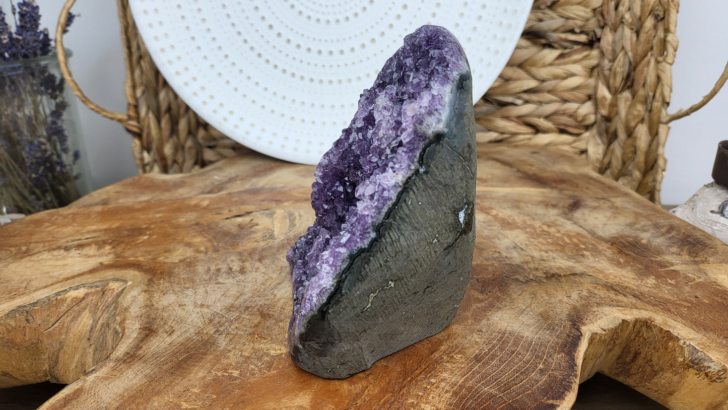 Vollpolierte Amethystdruse ca. 790g aus Brasilien