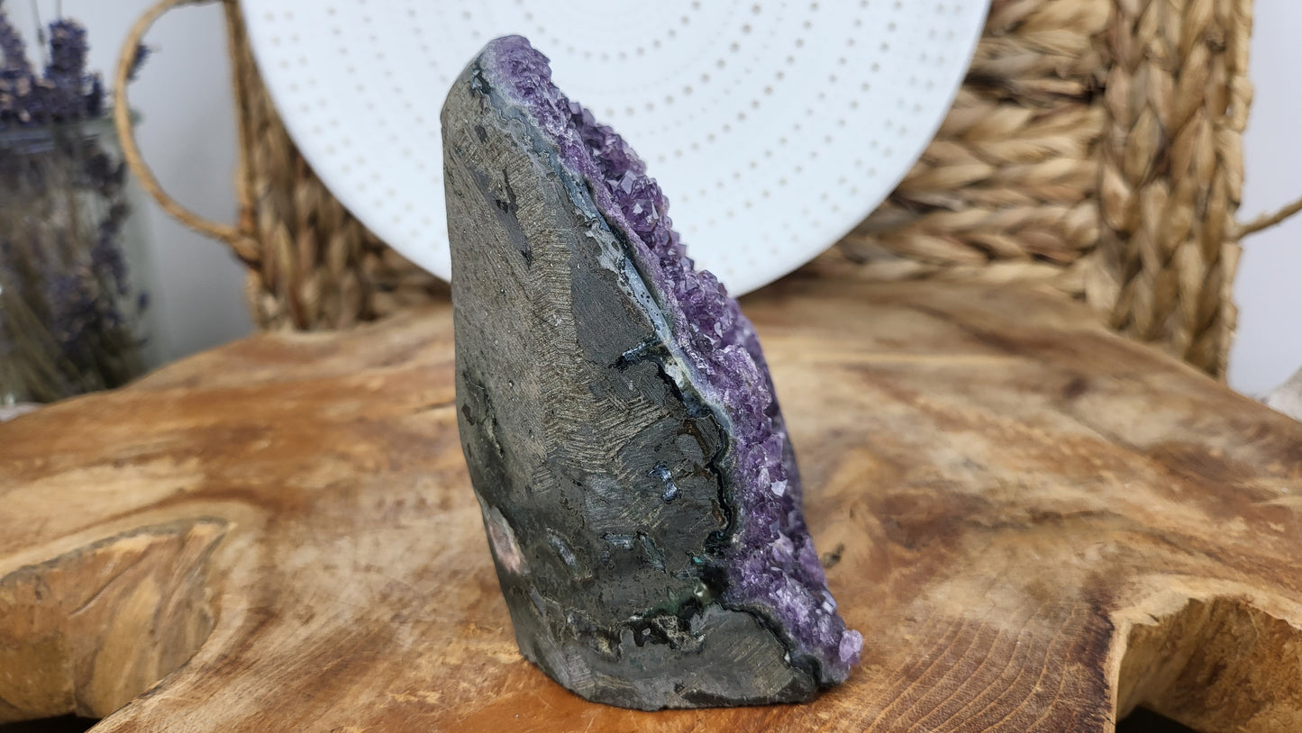 Vollpolierte Amethystdruse ca. 790g aus Brasilien