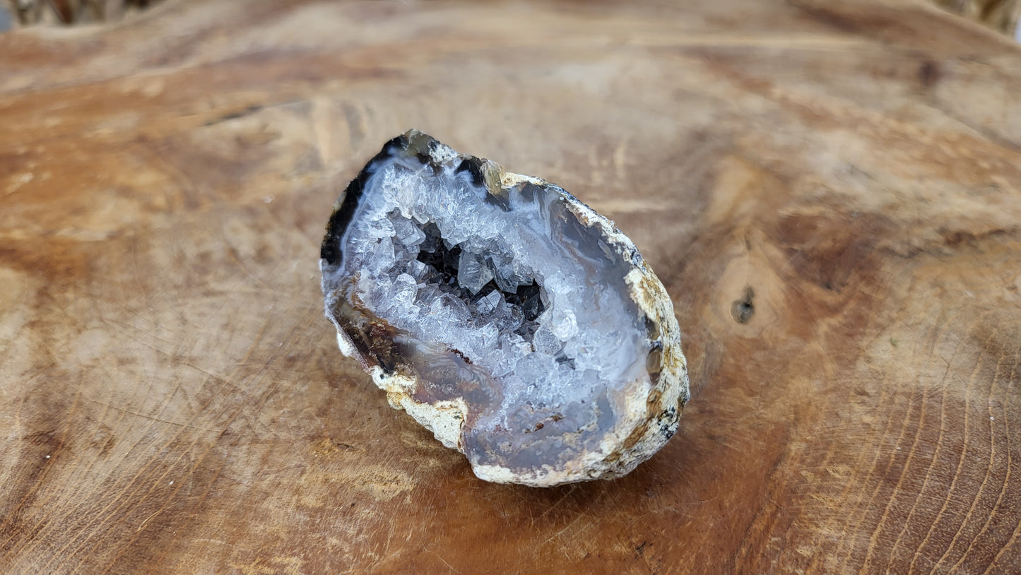 Achatnuss Hälfte, Achatgeode 6cm, aus Brasilien Nr.31