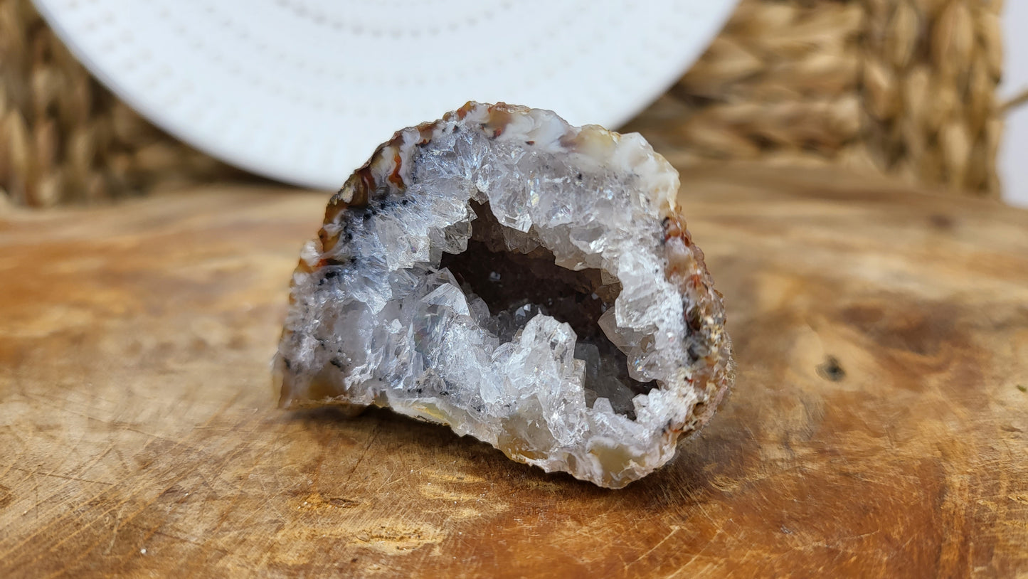 Achatnuss Hälfte, Achatgeode 5,5cm, aus Brasilien Nr.34