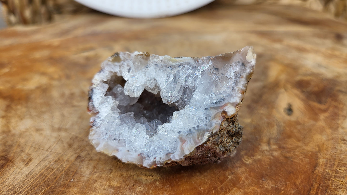 Achatnuss Hälfte, Achatgeode 5,5cm, aus Brasilien Nr.34