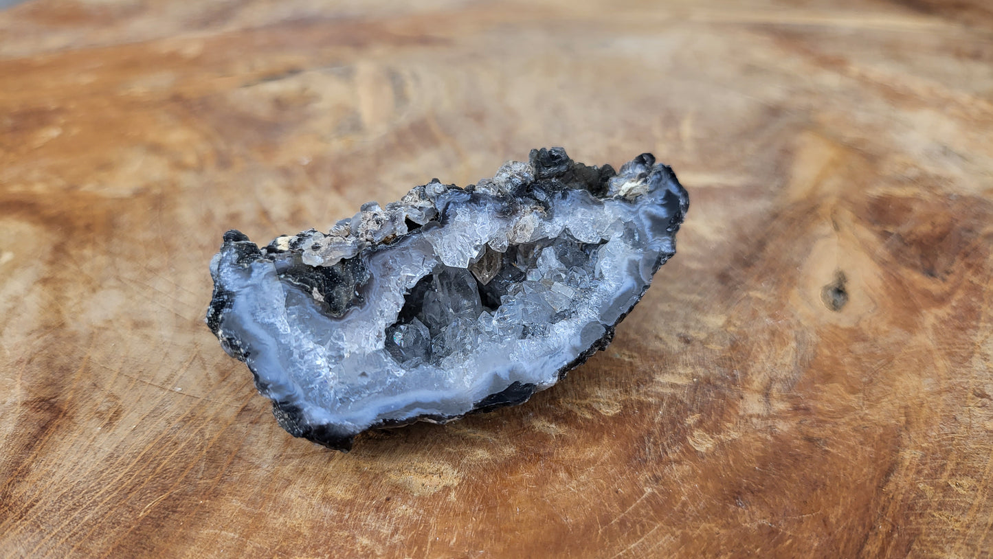 Achatnuss Hälfte, Achatgeode 6,5cm, aus Brasilien Nr.36