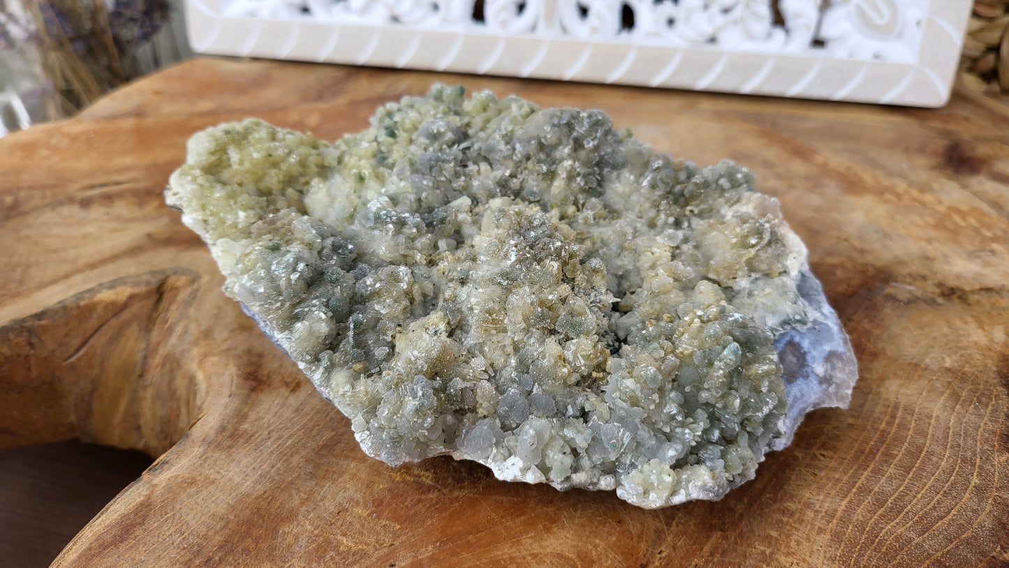 Grüne Amethyst- Calcit Stufe ca. 630g